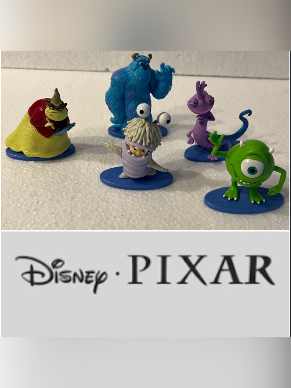 Disney Pixar  Monster Inc 5 piece Figurine Toy set.
